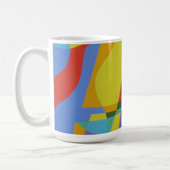 Cores Bonitas e Vibrantes! Caneca de Café (Esquerda)
