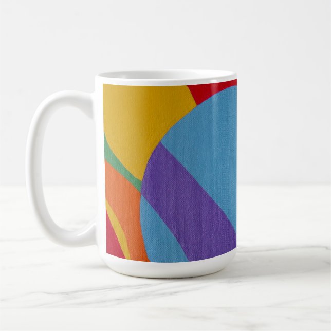 Cores Bonitas e Vibrantes! Caneca de Café (Esquerda)