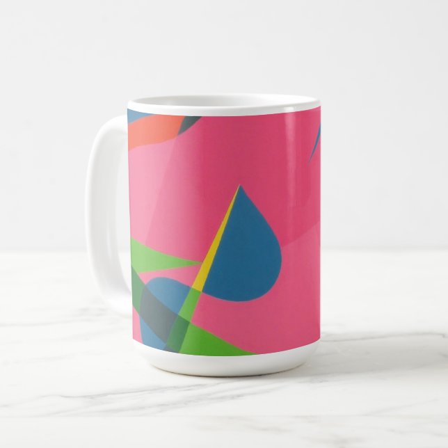 Cores Bonitas e Vibrantes! Caneca de Café (Frente Esquerda)
