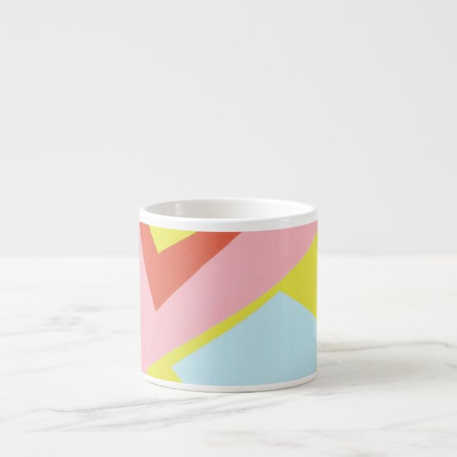 Cores Bonitas e Vibrantes! Caneca de Espresso (Frente)