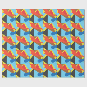 Cores Bonitas e Vibrantes! Papel de embrulho