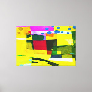 CORES BRILHANTES 3Painel Início Escritório Canvas 