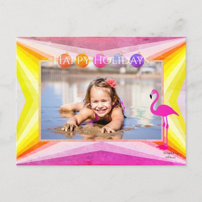Cores Brilhantes com Cartão Postal de Feriado Peli (Frente)
