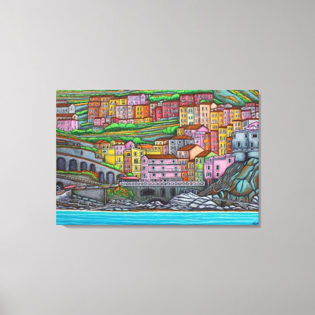 Cores da Canvas Manarola 36" x 24" (Frente)