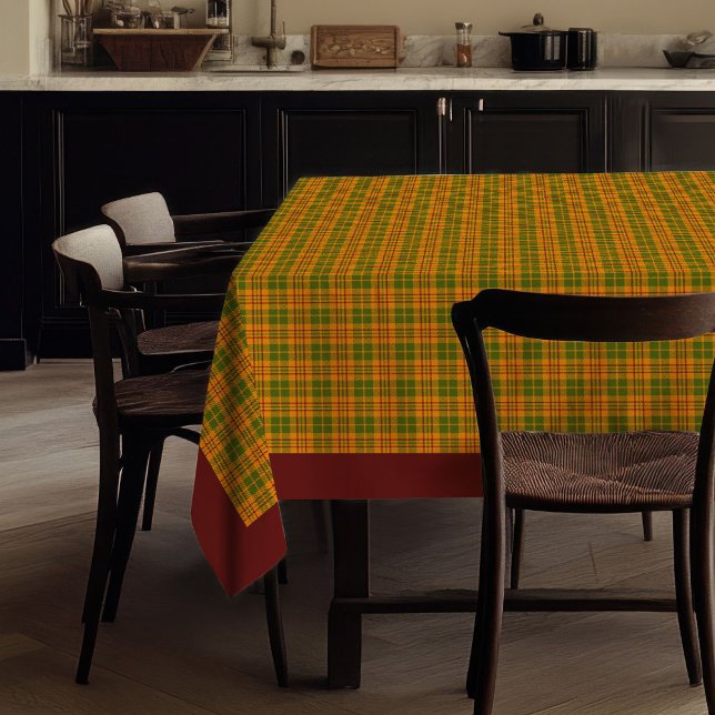 Cores da Moda Toalha de Mesa Terracota Outono Mode (Trendy Colors Terracotta Tablecloth Modern Fall)