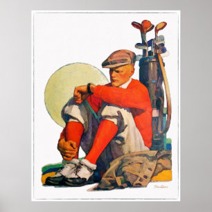Cores d'água do Golf - Impressão de Golf 1931