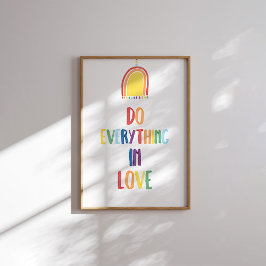 Cores d'água Faça tudo no amor poster