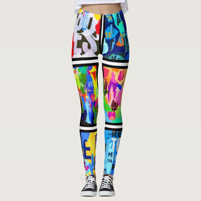 cores das leggings poéticas (Frente)