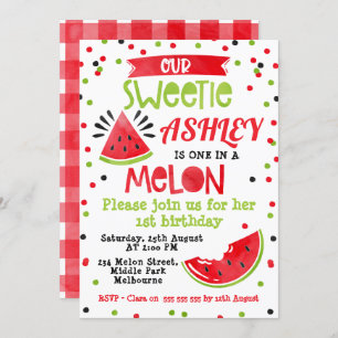 Cores De Água Vermelhas Num Convite De Aniversár