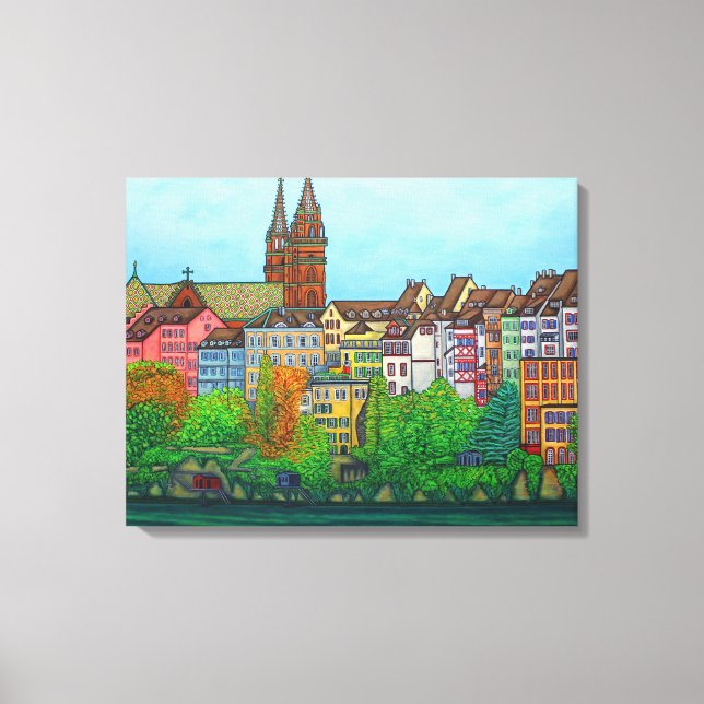 Cores de Basel Canvas Print por Lisa Lorenz (Frente)