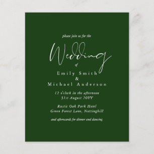 Cores de Casamento ORÇAMENTO Verde Sage Oliva Conv