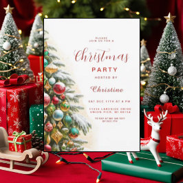 Cores de Convite de festas de Natal Russo