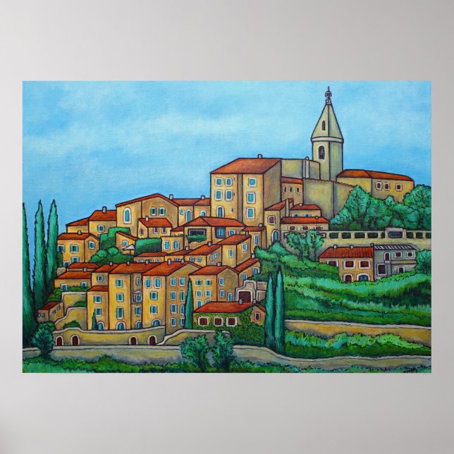 Cores de Crillon-le-Brave, Poster Impressão 28x20 (Frente)