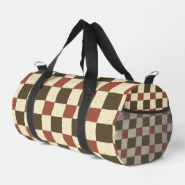 Cores de férias secas Castanho Beige Gingham Cláss