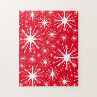 Cores de Natal e Flocos de Neve Quebra-cabeça