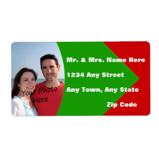 Cores de Natal Personalizadas Devolver Etiquetas d