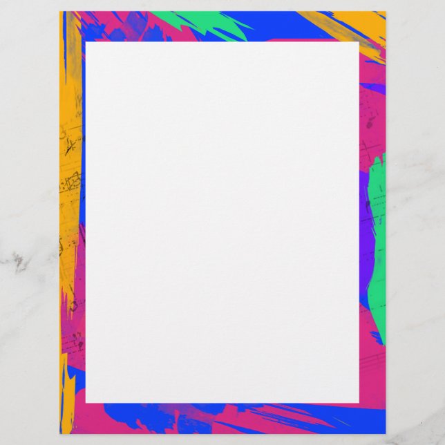 Cores de Pincel e Folhas de Música de Pintura Selv (Frente)