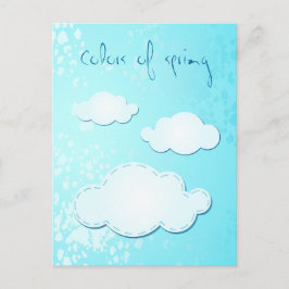 Cores de primavera, cartão postal