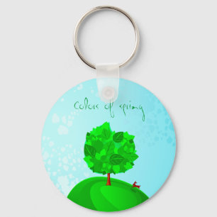 Cores de primavera, chaveiro