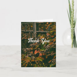 Cores de queda do cartões de agradecimentos