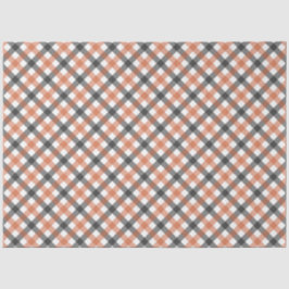 Cores de queda Papel tecidular Gingham