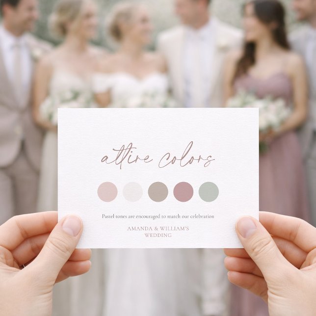 Cores de Roupas com Monograma Floral Cartão (Criador carregado)