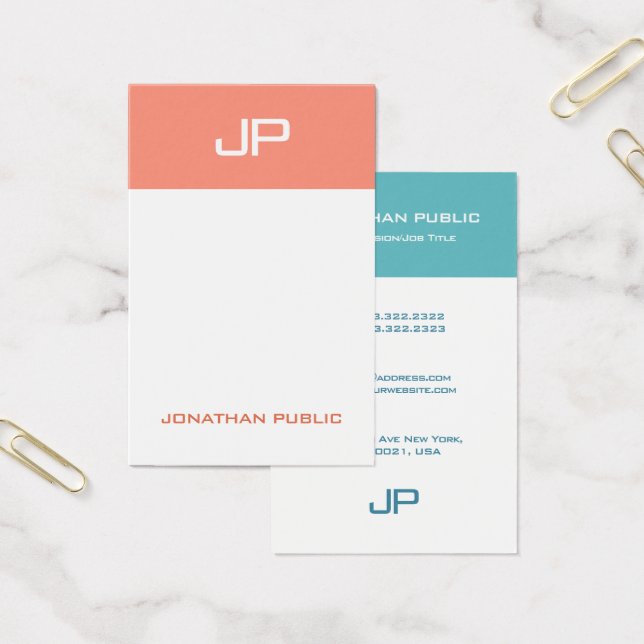 Cores de tendência elegantes do Modelo de Monogram (Escritótio)