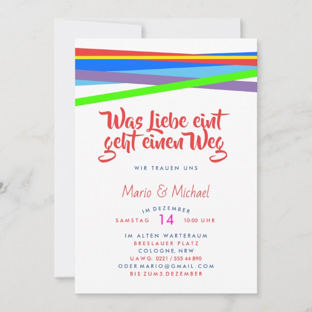 Cores do arco-íris para amante (Frente)