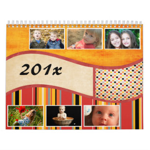 Cores do Calendário de Fotos Personalizadas do Ve