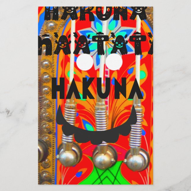 Cores do Carnaval do Samba Hakuna Matata blings.pn (Frente)