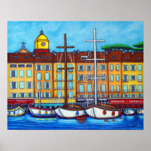 Cores do Poster Tropez Santo por Lisa Lorenz