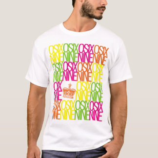 Cores do t-shirt de OSIXNINE
