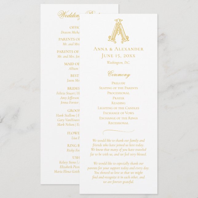 CORES EDITÁVEIS A Monograma AA Programa de Crest (Frente/Verso)