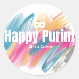 Cores Etiqueta Purim