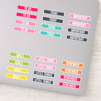 Cores Felizes | Lembrete Para Fazer Adesivos Para 