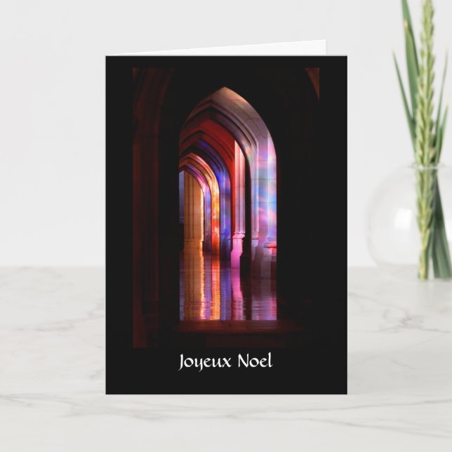 Cores gloriosas da catedral - cartão de Natal (Frente)