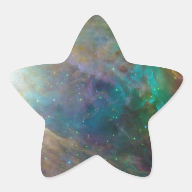 Cores Incríveis na Estrela de Órion Adesivo (Frente)