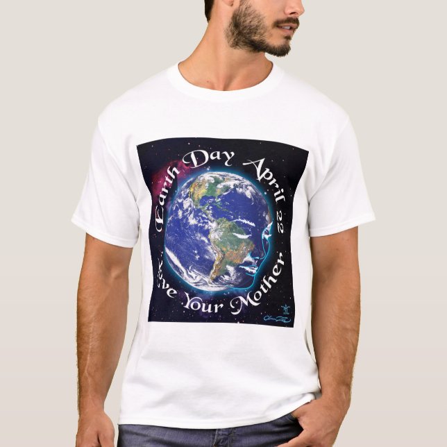 Cores Leves Do Camisa Do Dia Da Terra (Frente)