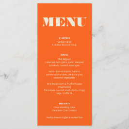Cores Marcantes: Menu