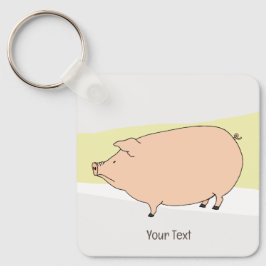 Cores Neutrais Grumpy Pig Chaveiro Personalizadas
