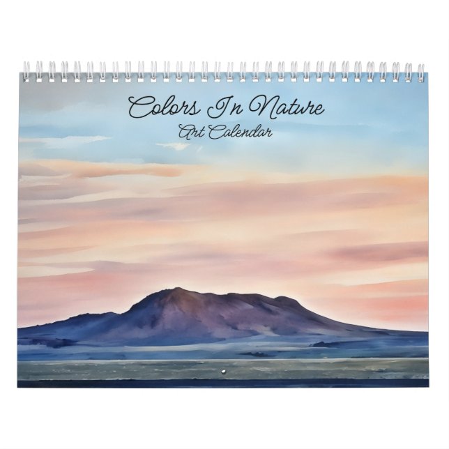 Cores No Calendário De Arte Da Natureza (Capa)