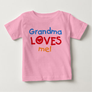 Cores Primárias Vovó me ama T-shirts