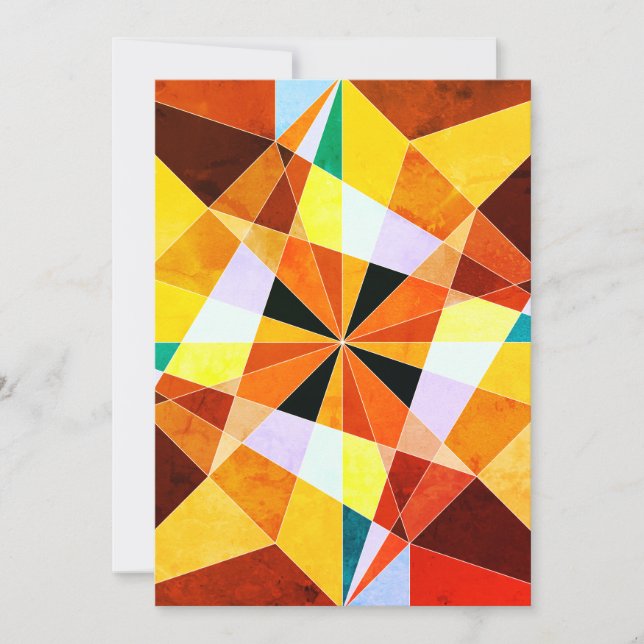 Cores Quentes Legal Formas Geométricas Angulares (Frente)