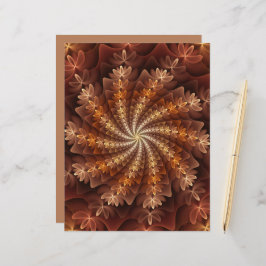 Cores Quentes, Padrão de Arte Fratural Moderna Tri