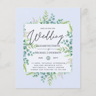 Cores Verdadeiras GREENERAM Convites de casamento