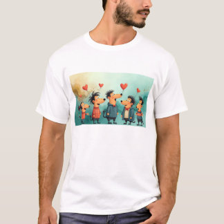 "Cores Vibrantes do Céu 10K Camisa de Arte |