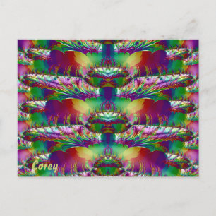 COREY ~ Cartão Postal Brilhante 3D Colorido Divert