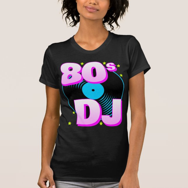 Corey Tiger 80s Retro 80s DJ T-Shirt (Frente)