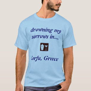 Corfu, CAMISA do BEBENDO da piscina!