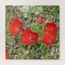 Corfu Red Poppies Quebra-cabeça